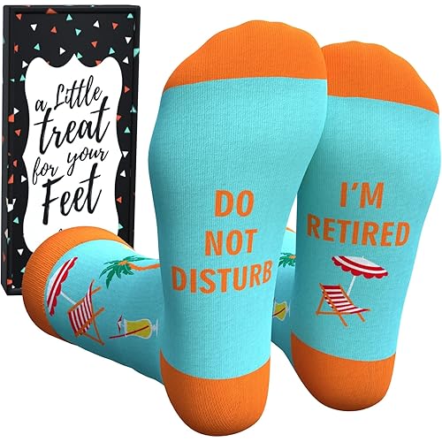 Cavertin Women's Mom Grandma Retirement Dentist Teacher Nurse Socks with Gift Box Gifts for Her