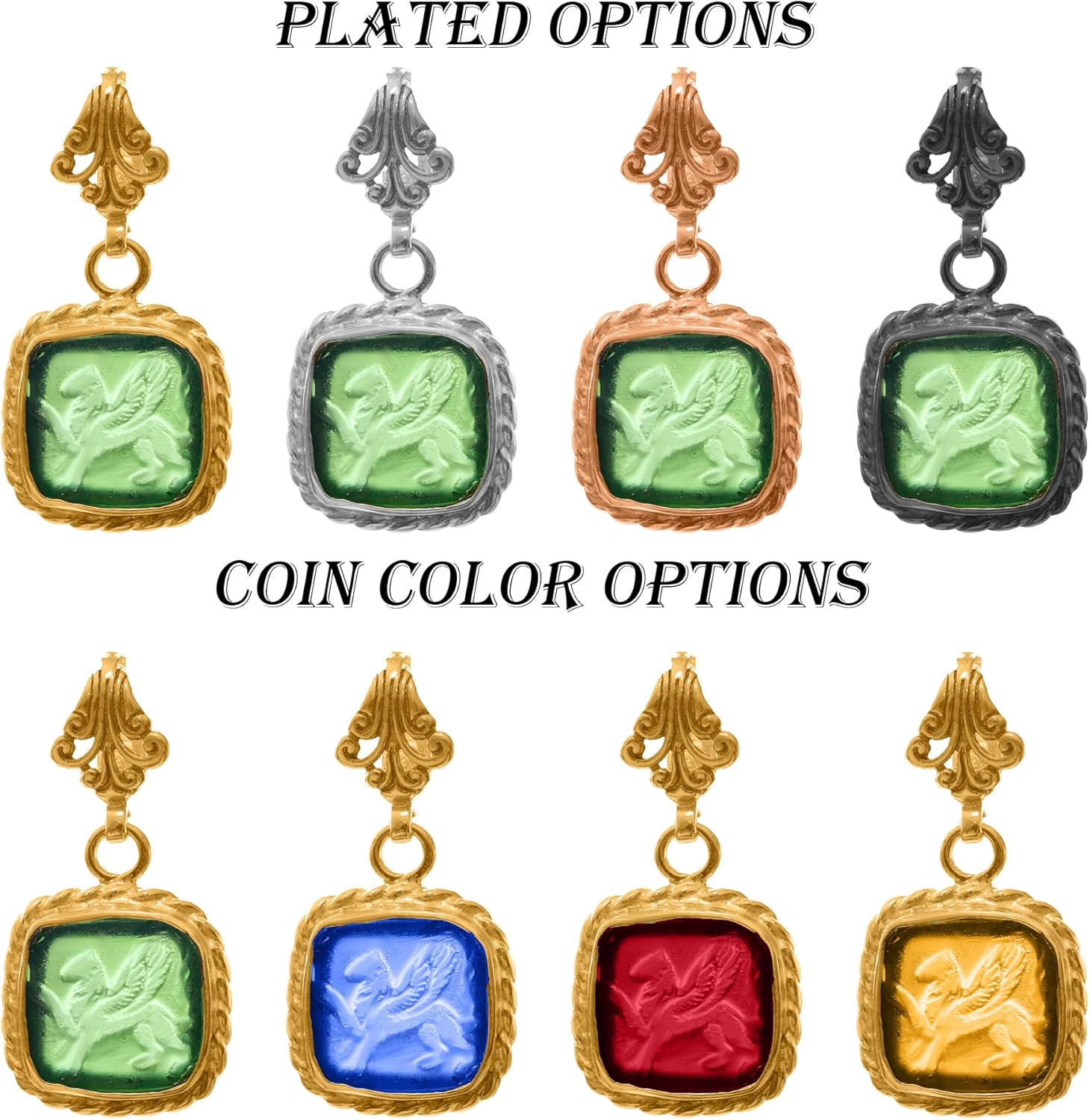 Cancer Signet Intaglio Pendant 24K Gold Vermeil 925 Sterling Silver Rope Twist Pendant Ancient Coin Silver Necklace Handmade Women's Pendant Minimalist Perfect Gift