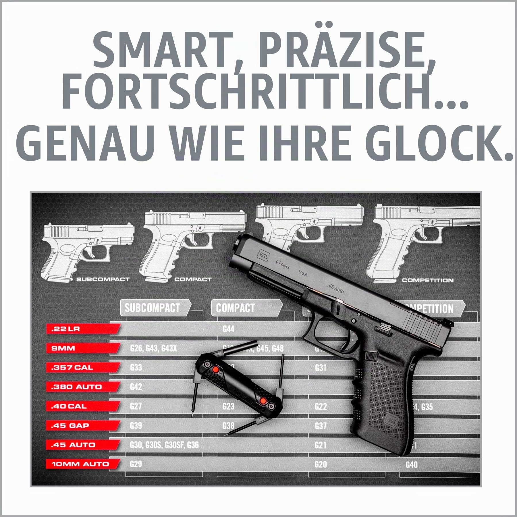 RealAvid Unisex-Adult REAL AVID Glock-Werkzeug 4-in-1, Grey, NO Size, Ansicht 8