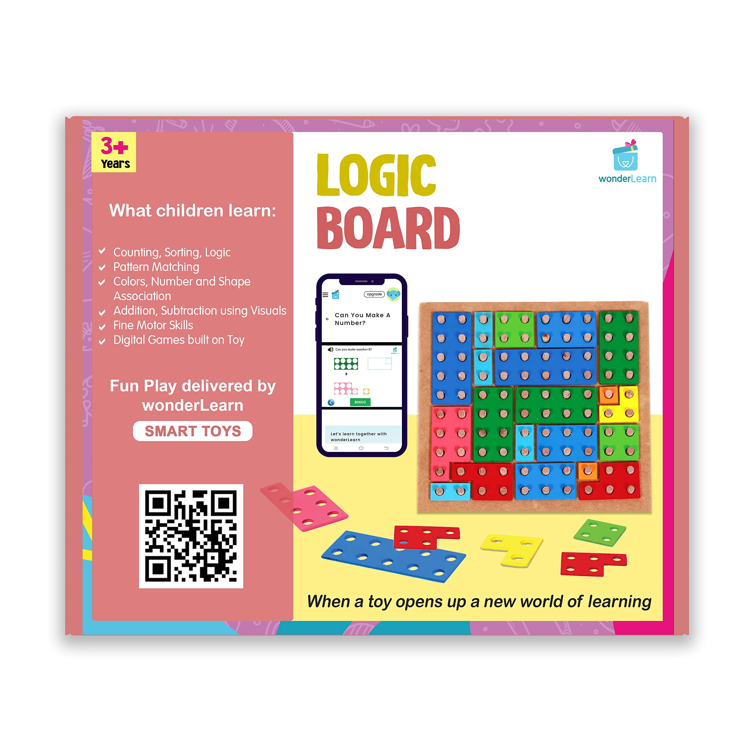 Buy Wonderhood Math Logic Board Game for 3 Year Old Boy/ Girl/ Child/ Kids STEM Brain Games