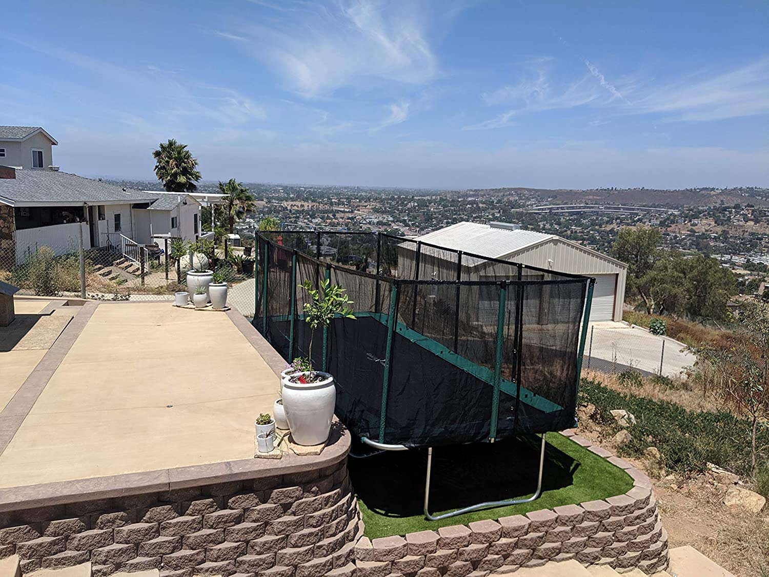 ペイントロンT混沌円環DNA蛇柄ブラック　楽一番専用値下げ Amazon | Galactic Xtreme 商用グレード 長方形トランポリン - 10 x 23