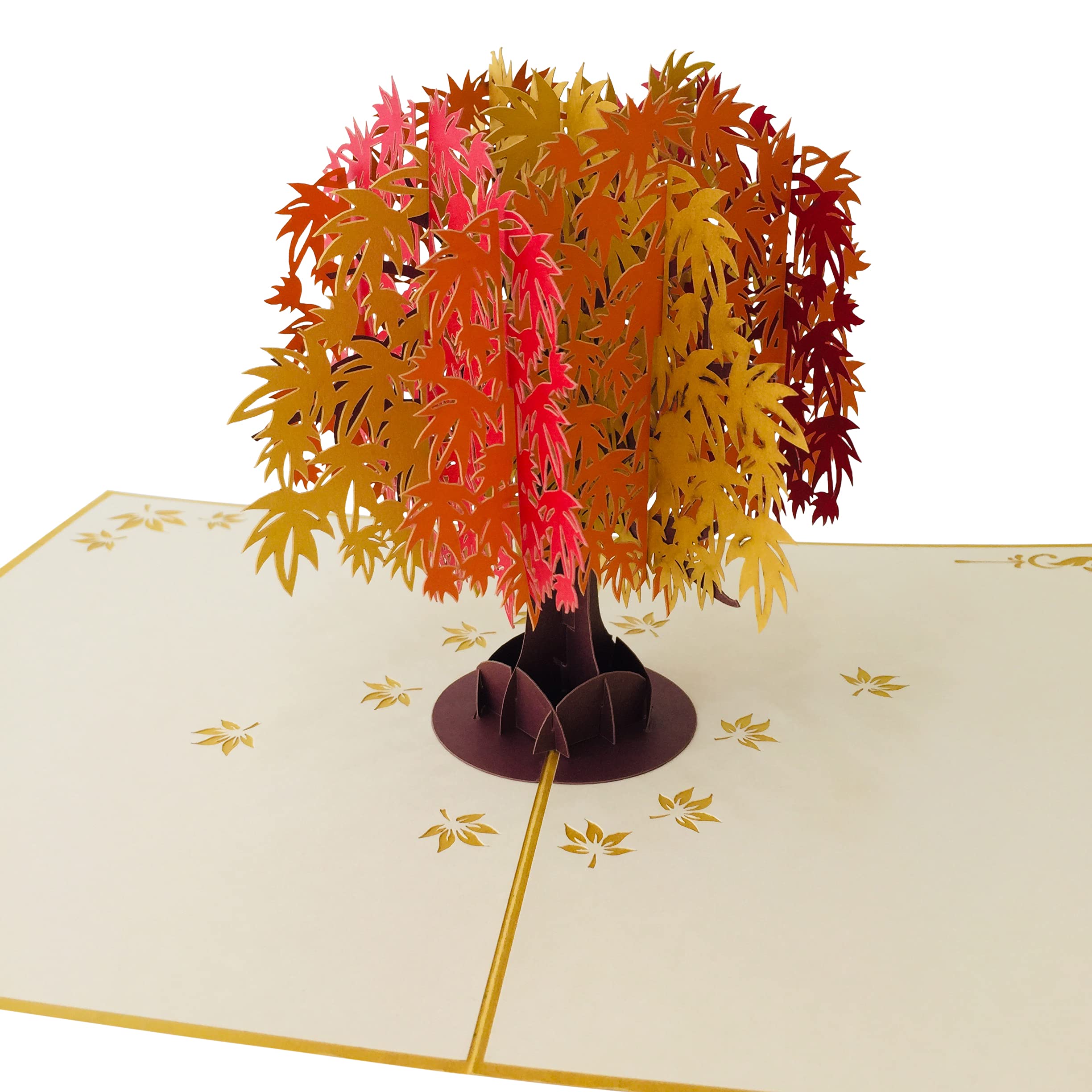 Maple Tree Fall by DEVINE Popup Cards | Happy Wedding Anniversary Card for Wife Husband Mom Dad| Romantic 3D Mothers Day Card Girlfriend Boyfriend |Pop Up Birthday Card for Women |Love Pop Up Gifts…
