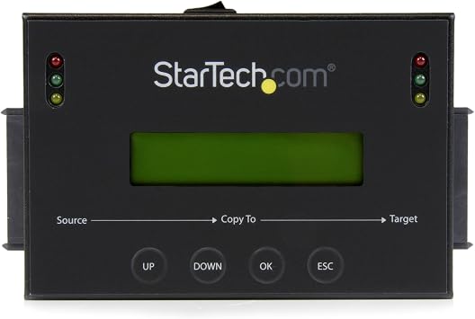 1:1 Standalone Hard Drive Duplicator with Disk Image Manager for Backup and Restore & .com Standalone Hard Drive Duplicator, External Dual Bay HDD/SSD Cloner/Copier