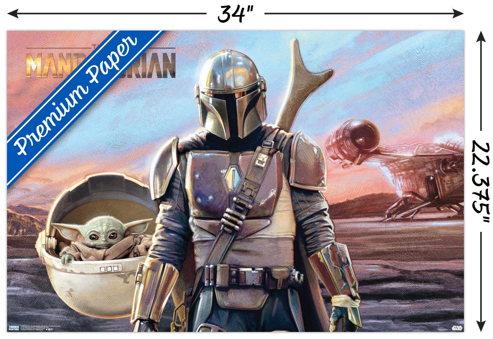 Amazon.com: Trends International Star Wars: The Mandalorian