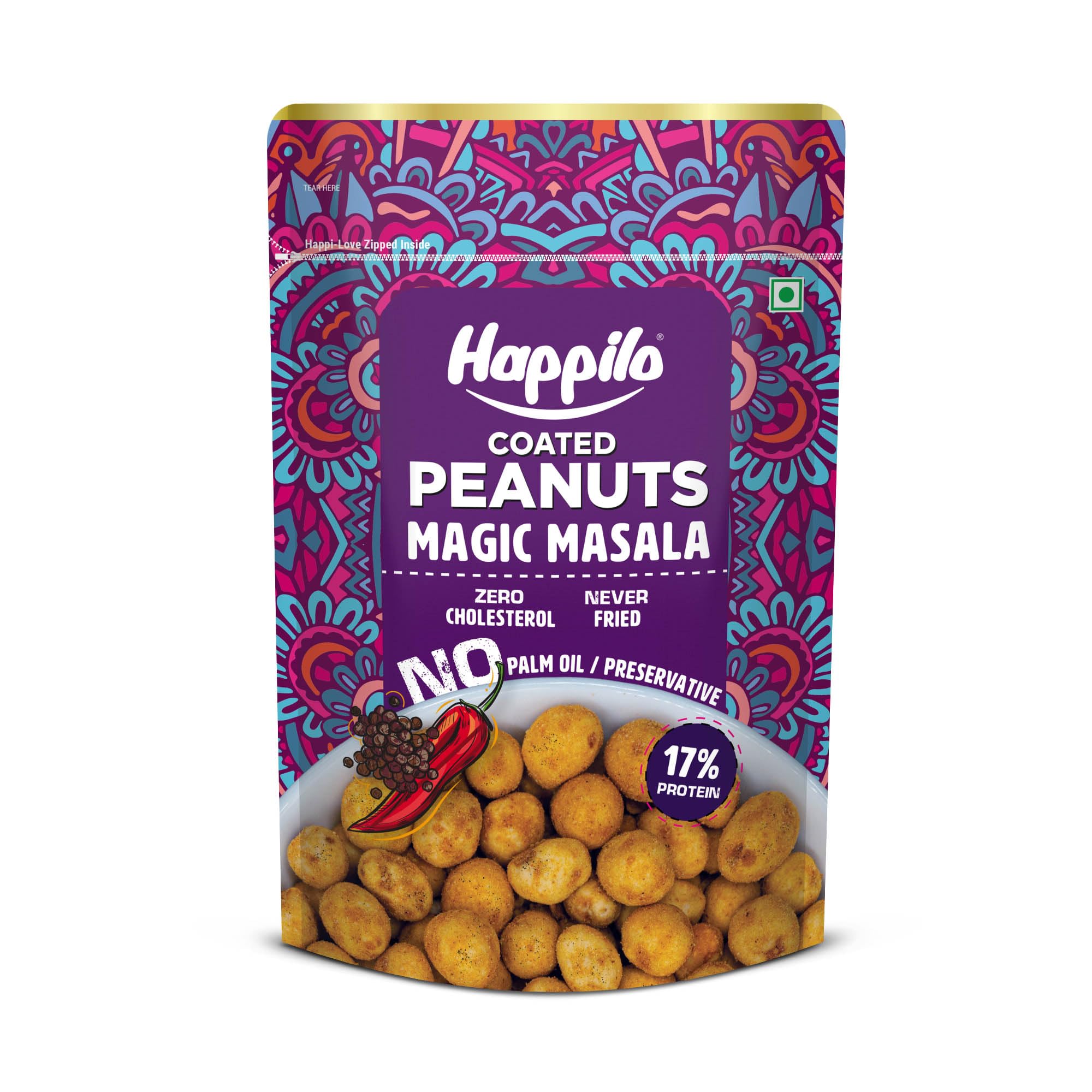 Premium Super Snack Magic Masala Peanut 150g, Crunchy and Nutty, High in Protein and Dietary Fibre