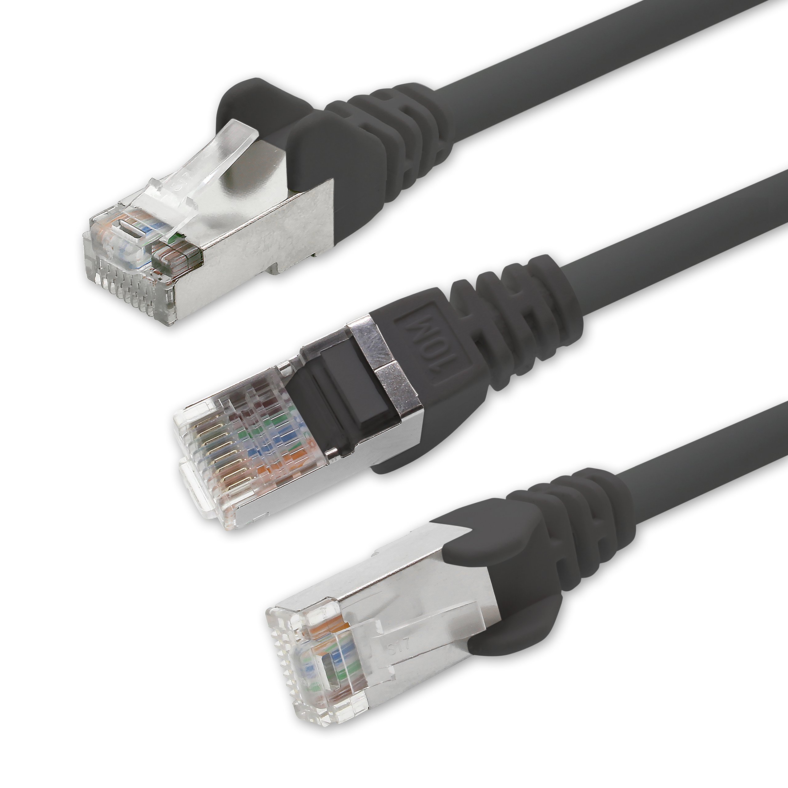 1aTTack CAT5 SFTP kabel sieciowy Ethernet LAN z 2 x RJ45 50 m - czarny