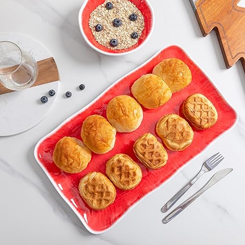 Miniatura 6 de Juego de 2 cuencos grandes de melamina, 12 x 4 pulgadas, irrompibles y aptos para lavavajillas para servir ensalada, frutas y guarniciones en