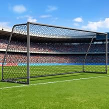 NAIZEA Aluminum Soccer Goals - Professional Soccer Goal Posts - 24x8FT/21x7FT/18x7FT/12x6FT Galvanized Steel Soccer Goals - [Single Goal]