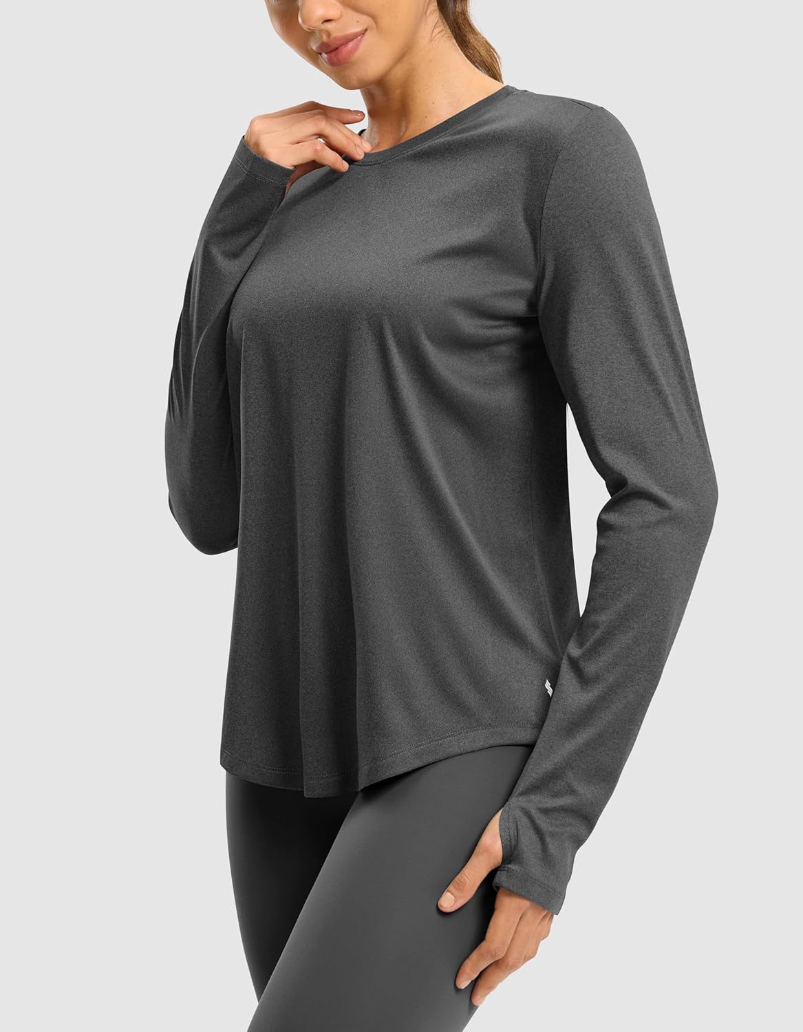 Soothfeel Long Sleeve Workout Tops for Women Lightweight Athletic Running Gym Active Shirts UPF 50+ Quick Dry Hiking Tops - Image 3