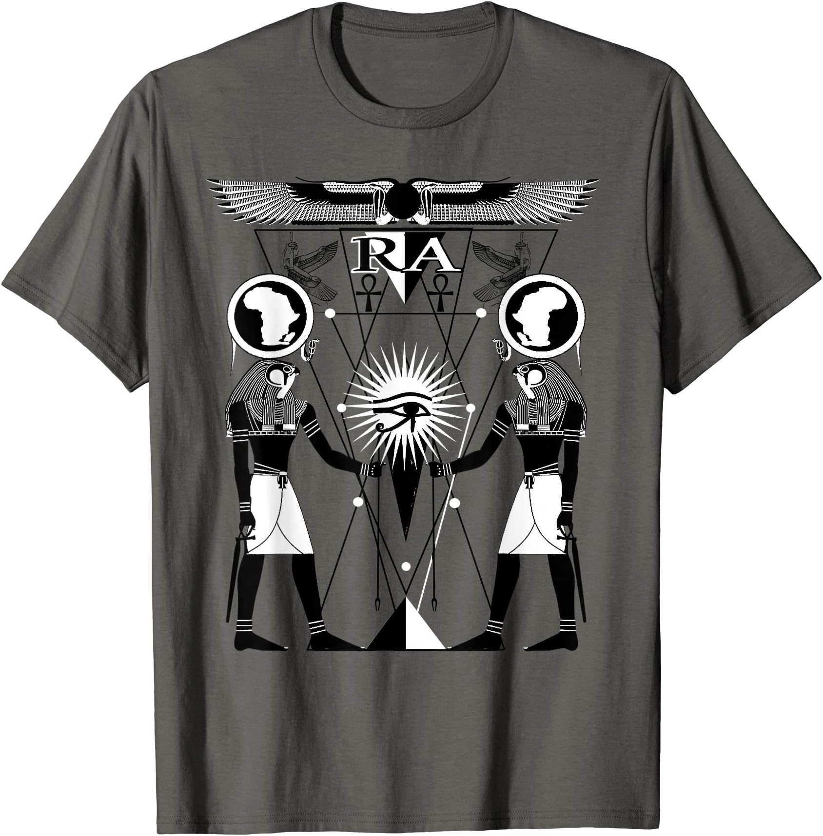 Egyptian GodsEgyptian Sun God Ra - Amen Ra Sacred Geometry T-Shirt