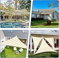 Vista 41 de Tang toldo de sol, velas de sombra 180GSM HDPE Equilateral Triángulo Permeable Toldo estándar comercial personalizable, Rojo