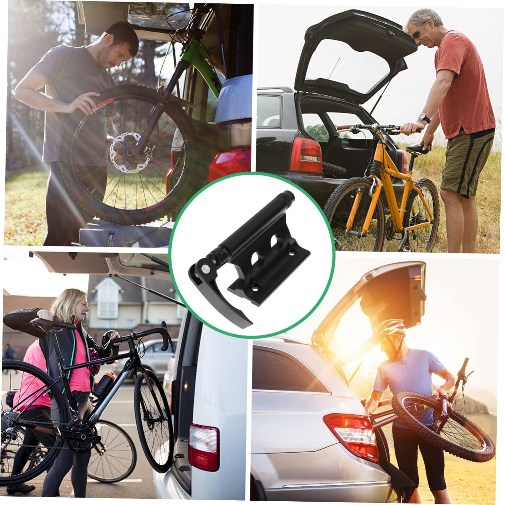 1pezzi Portapacchi Per Bicicletta Con Sgancio Rapido Supporto Per Forcella Anteriore Per Auto e Bici Facile Da Installare e Trasportare Per Viaggi Bicicletta