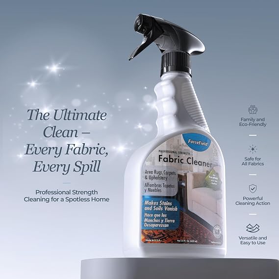 ForceField - Fabric Cleaner - Remove, Protect, and Deep Clean - 22oz (2 Pack (22oz))