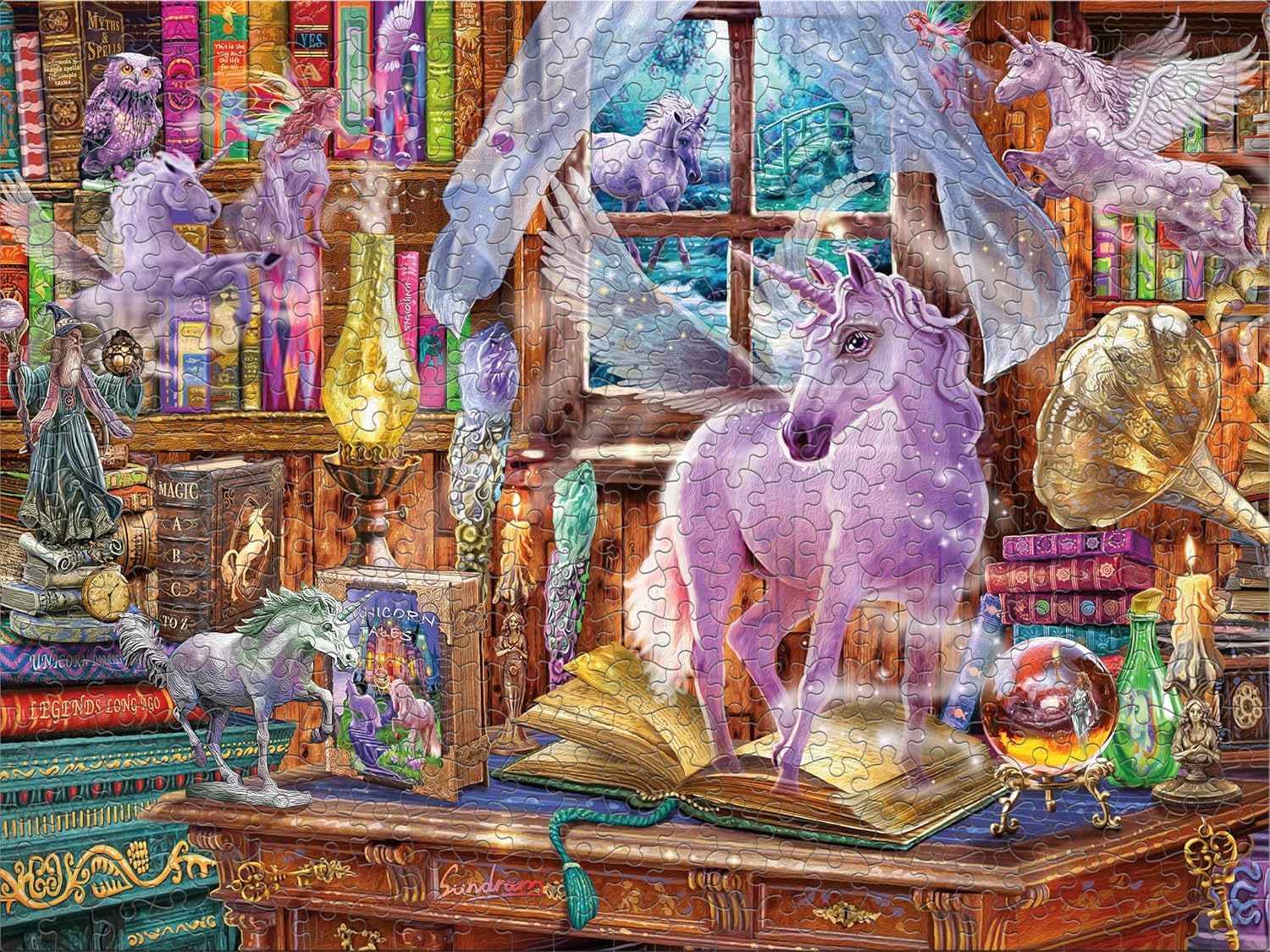 こっこ Amazon.com: Ceaco - Glow in The Dark - Unicorn Tails - 750 Piece