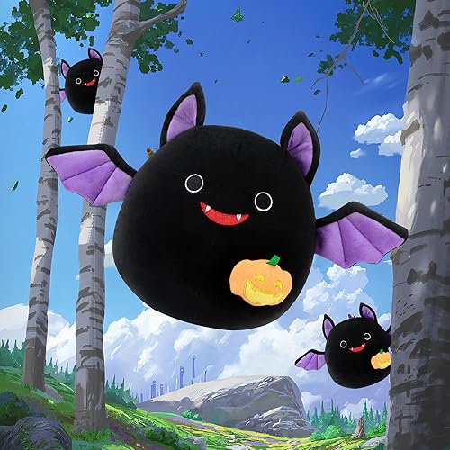 Miniatura 4 de Almohada suave de peluche de murciélago para el día de San Valentín, regalo de cumpleaños para niñas y niños de 9.0 pulgadas