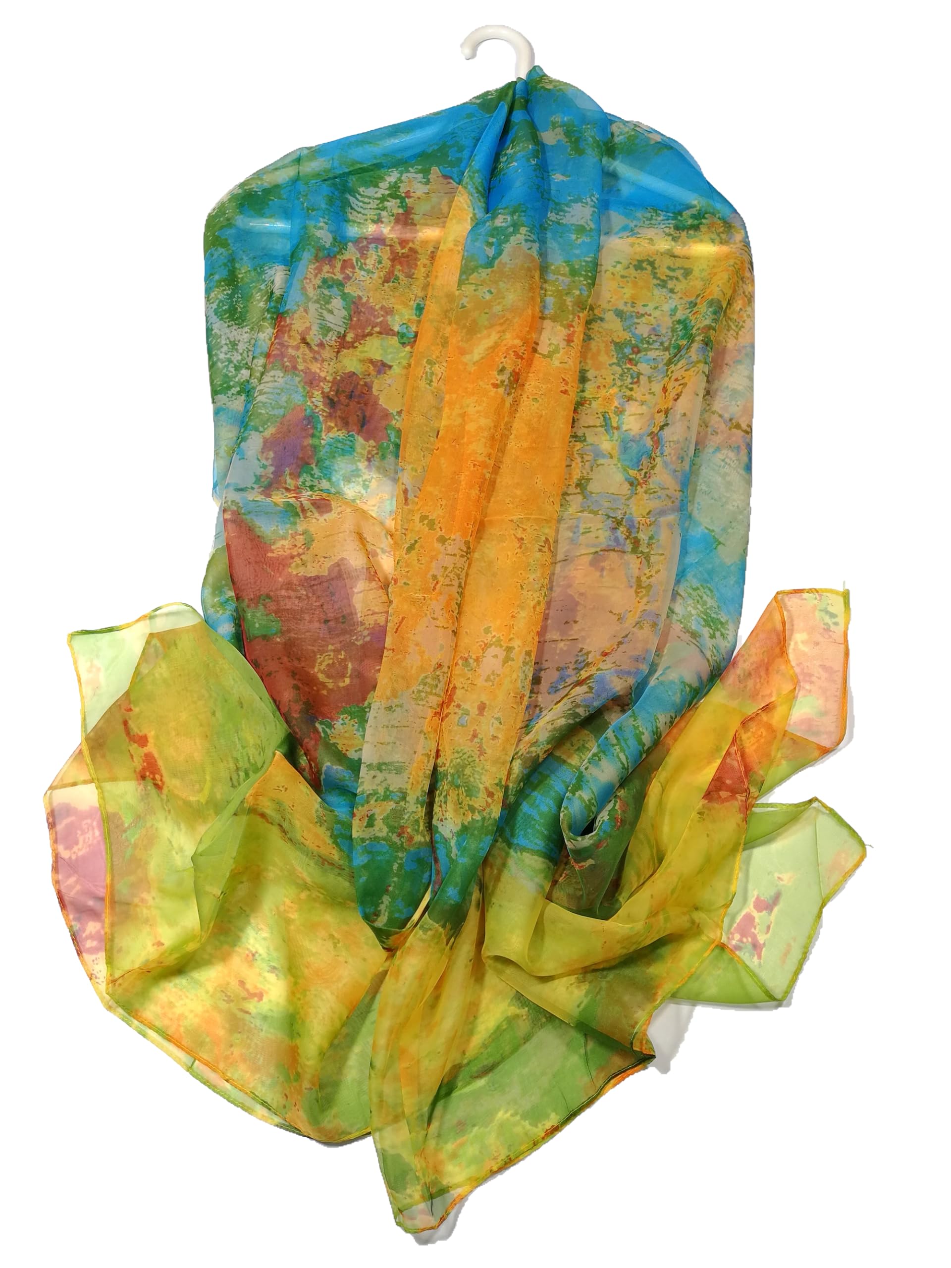 Shanlin Super Large Silk Feel Floral Scarves for Women in Gift Box - green - X-Large โ image 1