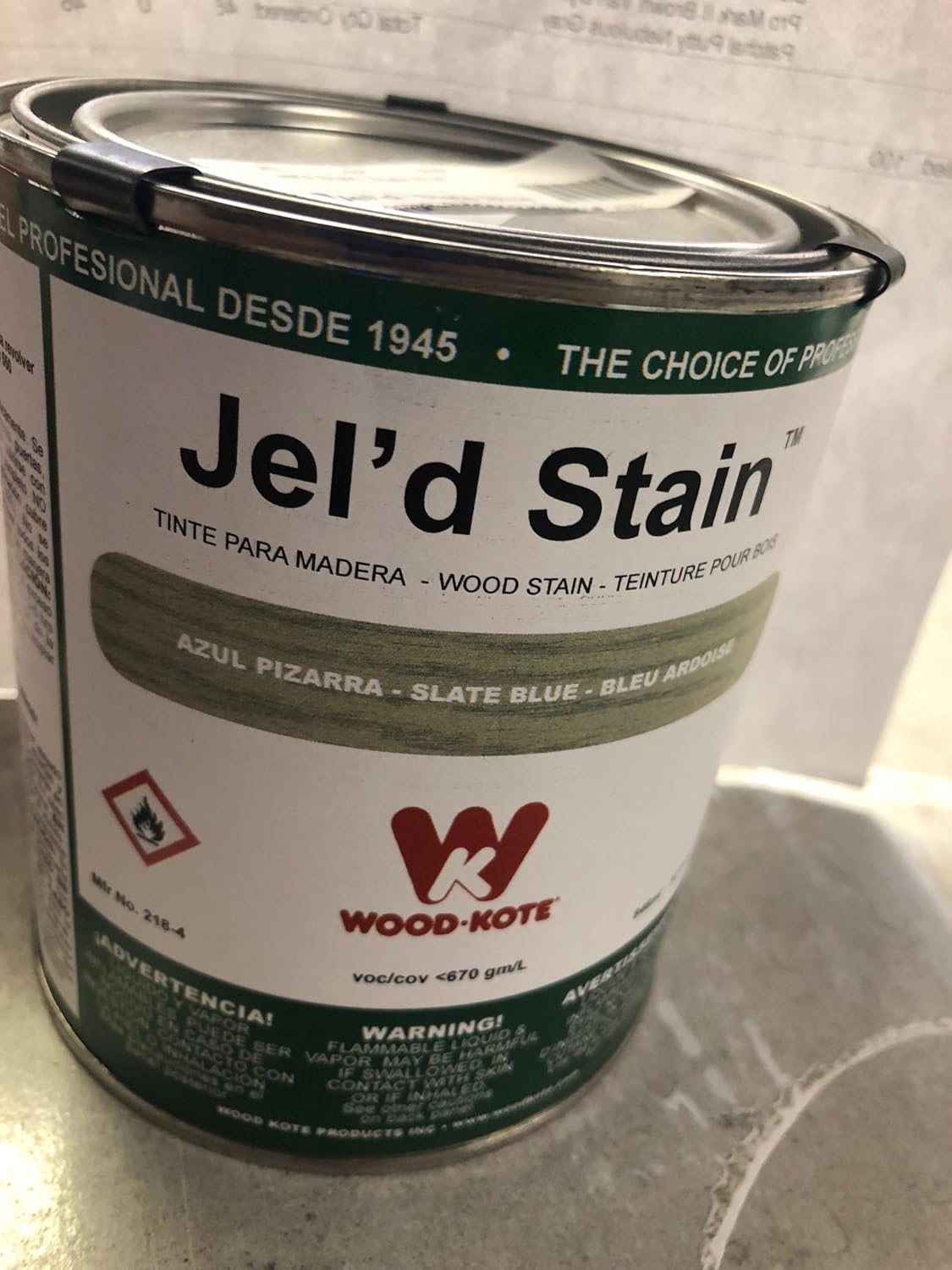 Wood Kote Jel D Stain Slate Blue Amazon Com