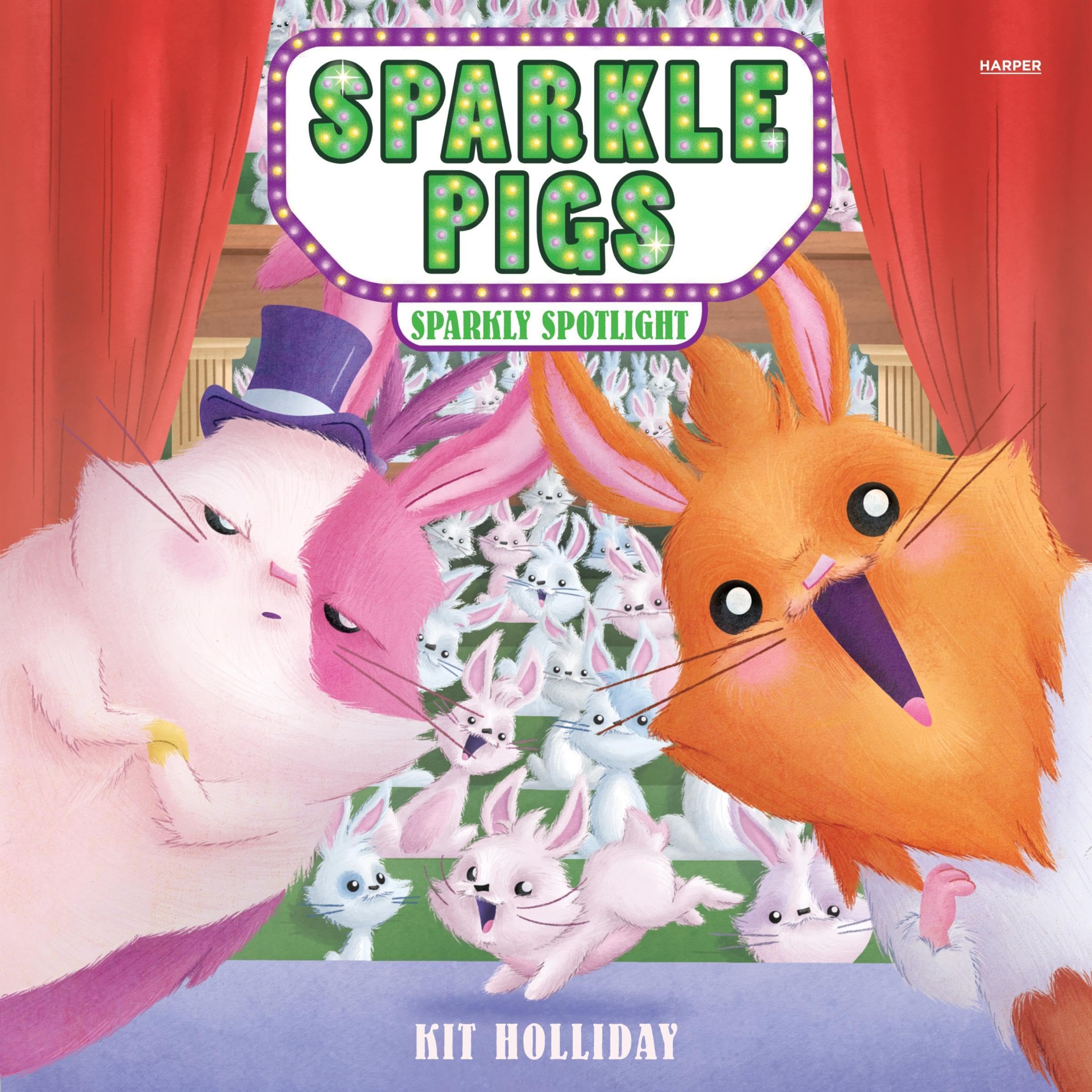 Cover art for Sparkle Pigs #3: Sparkly Spotlight