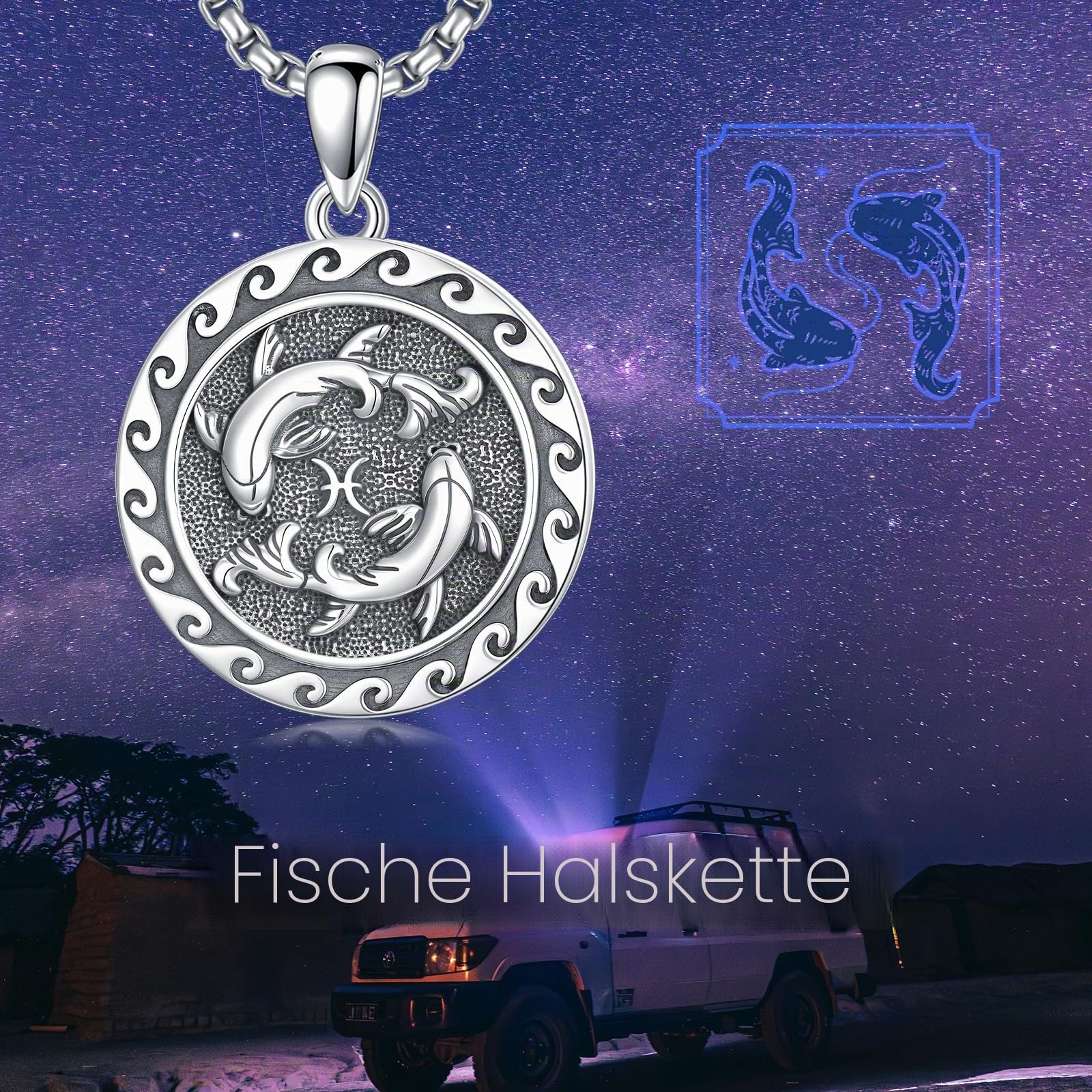 12 Sternzeichen Halskette für Herren Damen 925 Sterling Silber Sternbilder Horoskop Anhänger Kette Geburtstag Astrologie Schmuck Geschenke für Männer Frauen