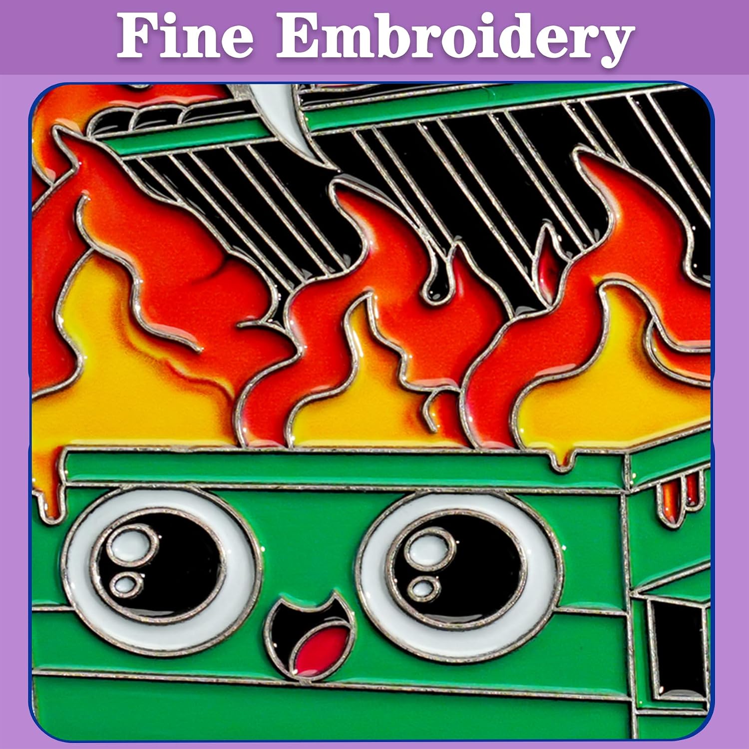 Dumpster Fire Lapel Pin – Funny Enamel Pins for Men and Women‘ Clothes, Bags, Gifts, & Accessories