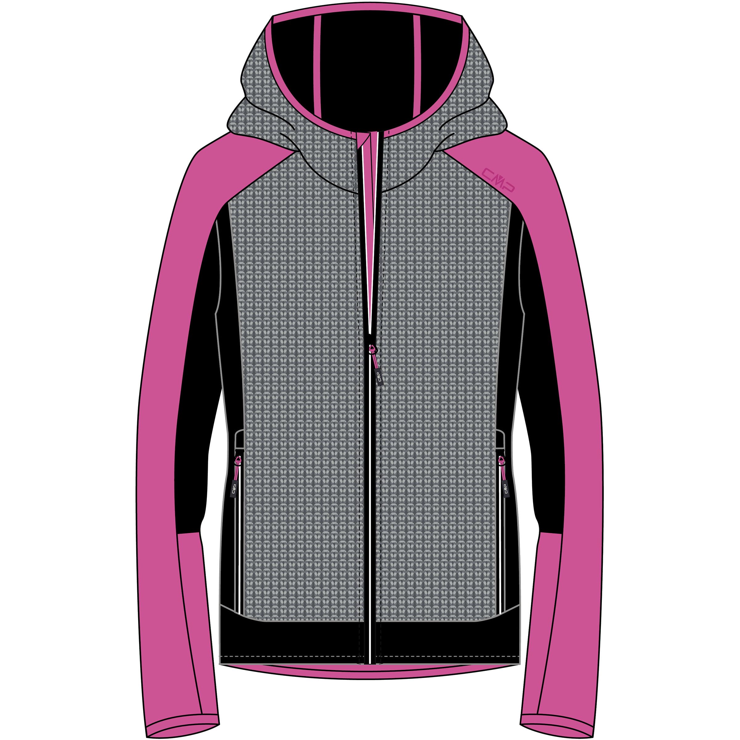 CMP Giacca Da Donna In Wooltech Con Cappuccio Fisso Giacca da donna in Wooltech con cappuccio fisso Donna