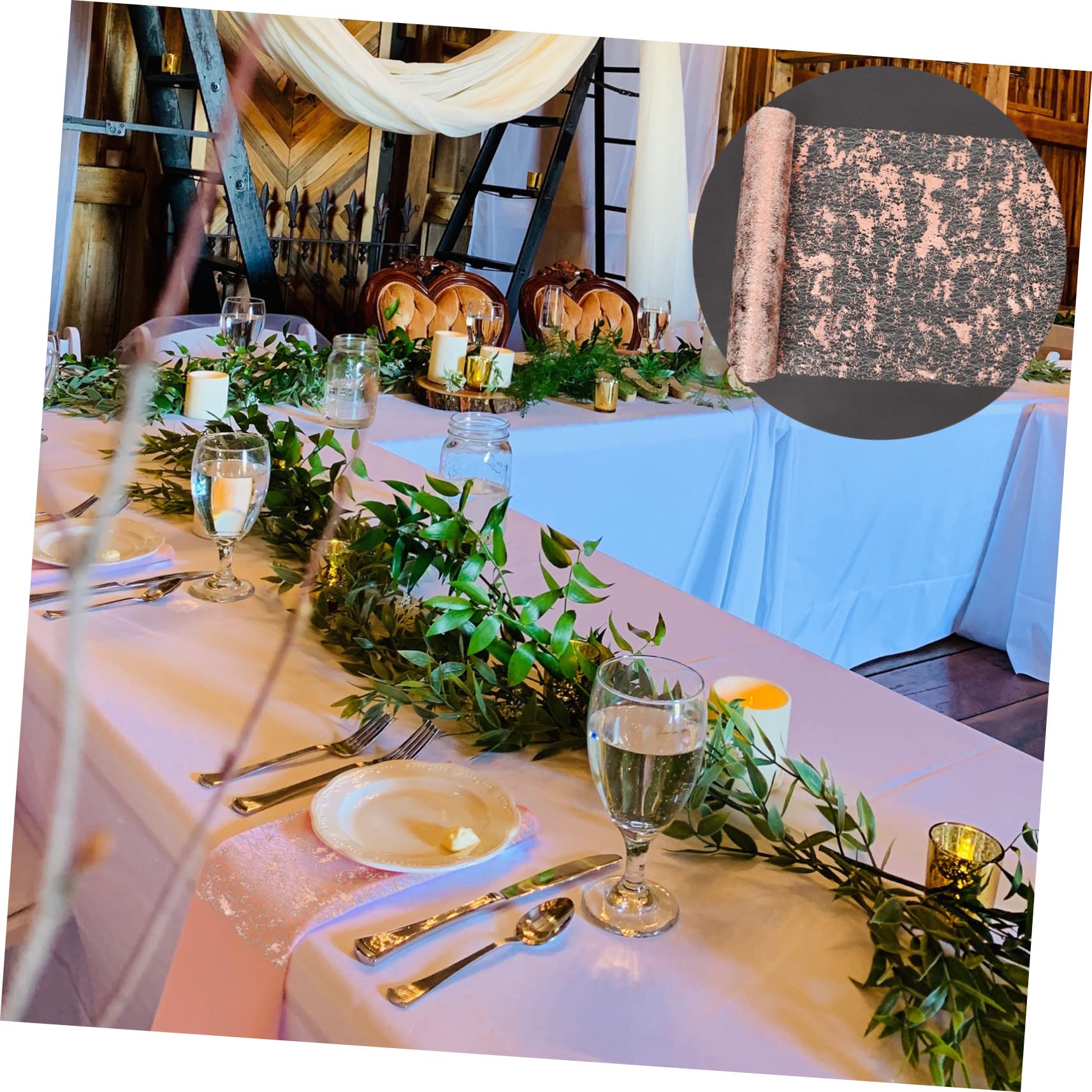 Amosfun Chemin De Table En Maille Métallique 3 Rouleaux Pour Décoration De Table À Paillettes Mariage Anniversaire Fête Prénatale Maison