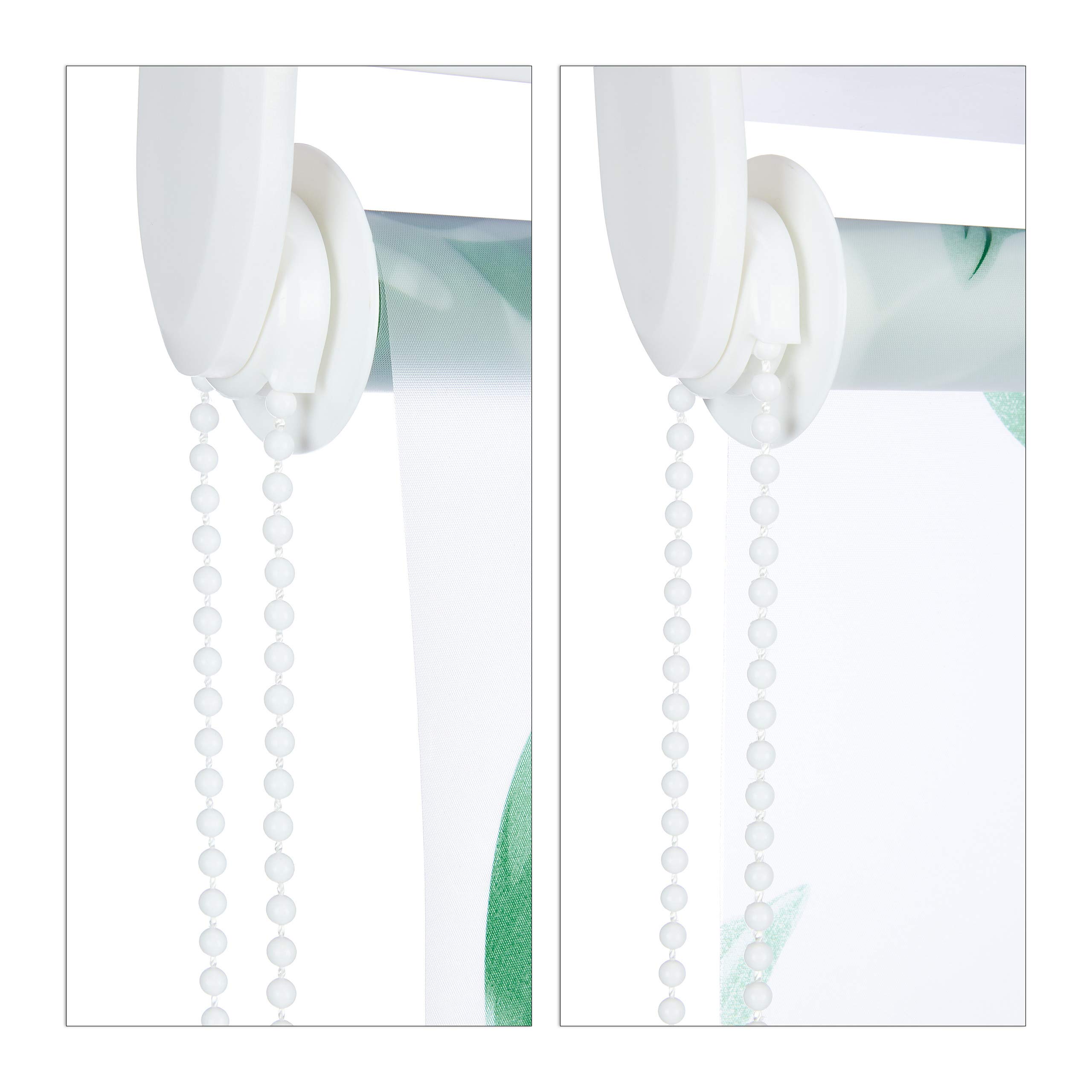 Relaxdays Store de Baignoire, 160 x 240 cm, Rideau de Douche Hydrofuge, Plafond & fenêtre, Pare-Bain, Blanc/Vert