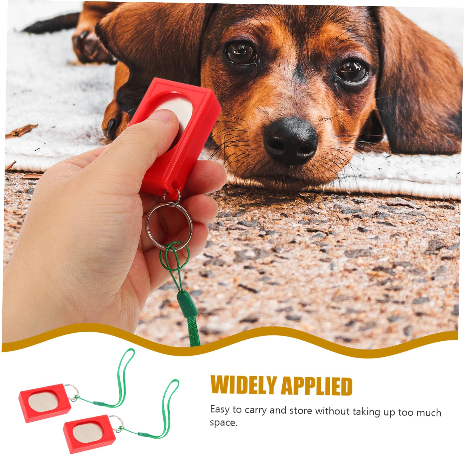 YARNOW 10 Piezas clicker de Mascota clicker para Perros clicker de Caballos Clicker para Entrenar Perros Dispositivo Entrenamiento Perros Clickers interactivos para Perros Rojo