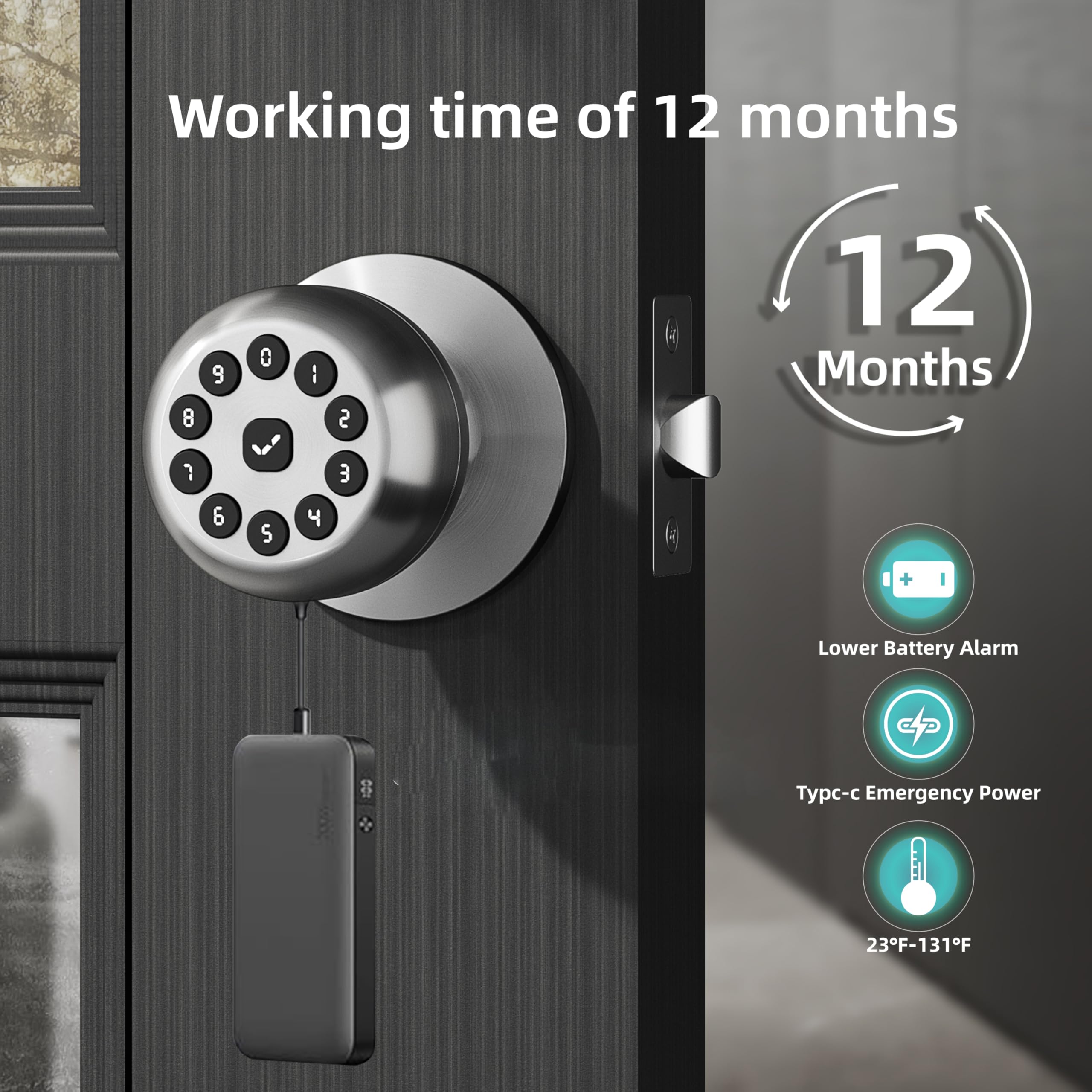 Smart Keypad Door Lock - Keyless Entry -6 Smart Keypad Door Lock - Keyless Entry -6