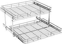 Vista 18 de ROOMTEC Organizador de armario extraíble (22½ pulgadas de ancho x 21.5 pulgadas de profundidad), 2 niveles de almacenamiento extraíble para cajón
