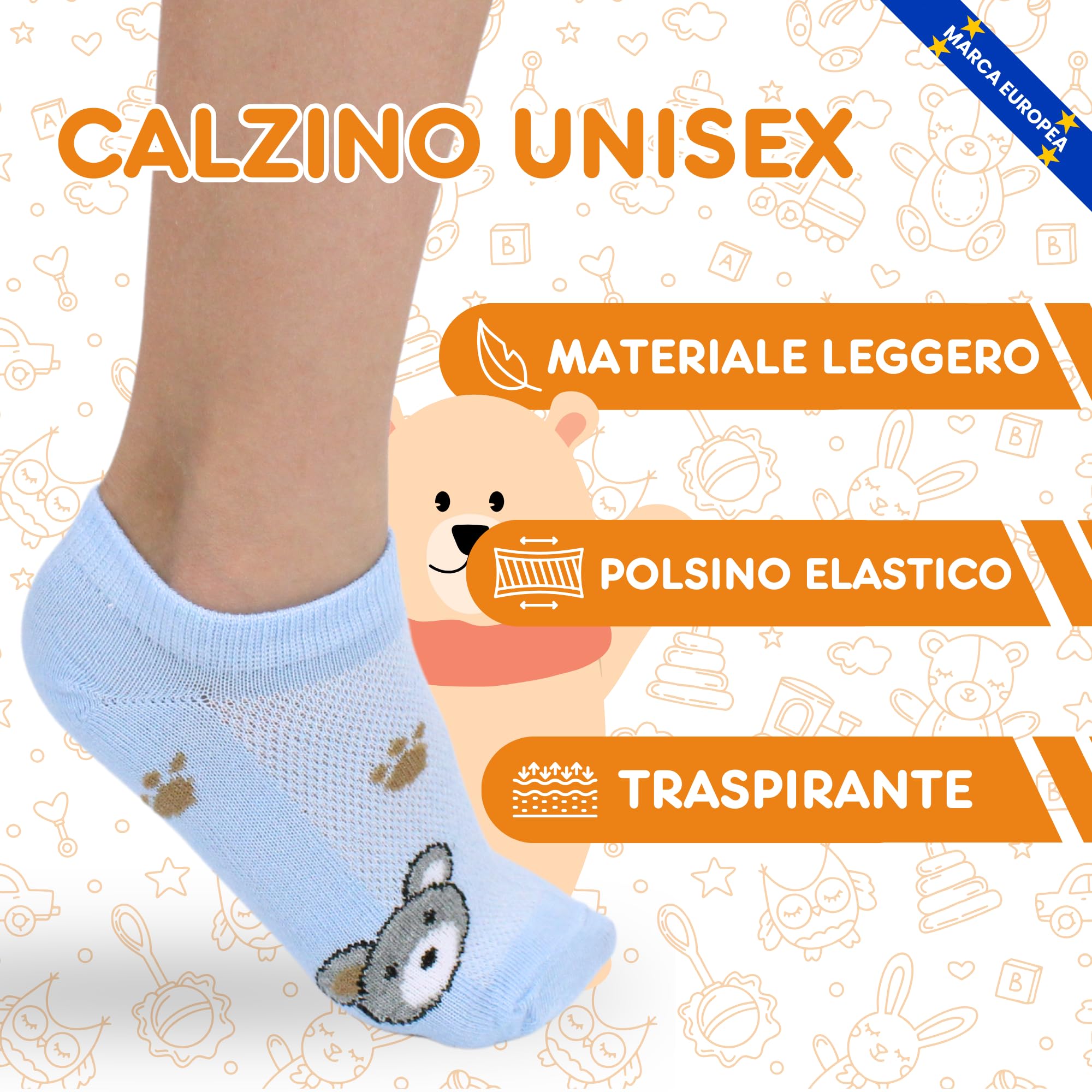 12 Paia Calzini Corti bambini Unisex | Calzini Corti Bambina | Calzini Corti Bambino | Calzini Bambina | Calzini Bambino