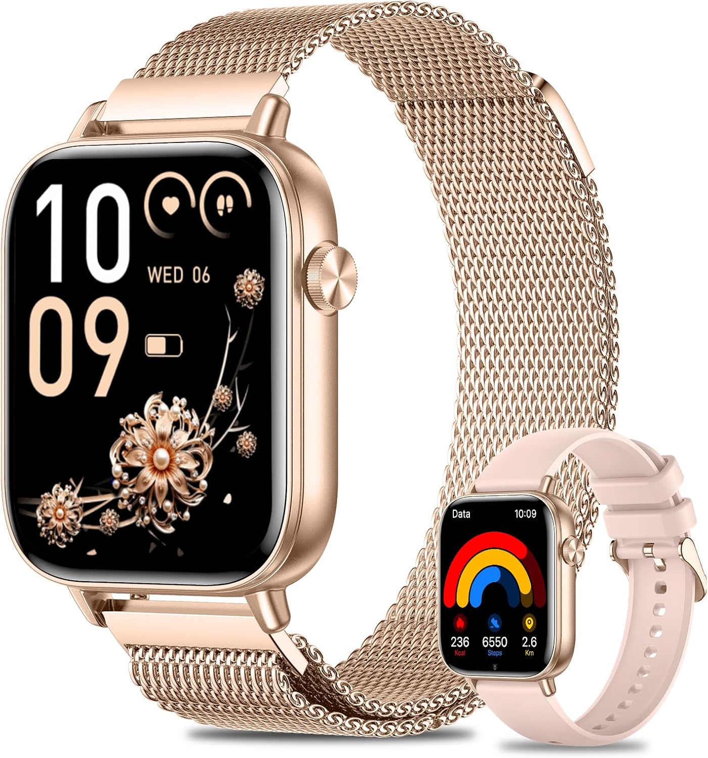 Fitonme Smart Watch for Women Answer/Make Calls, 1.83″ HD Fitness Tracker with Heart Rate, Sleep Mon… Fitonme Smart Watch for Women Answer/Make Calls, 1.83″ HD Fitness Tracker with Heart Rate, Sleep Mon…