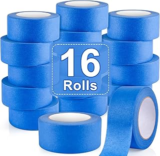 NEOACT 16 Rolls Painters Tape 2 Inch Wide,Multi-Surface No Residue Blue ...