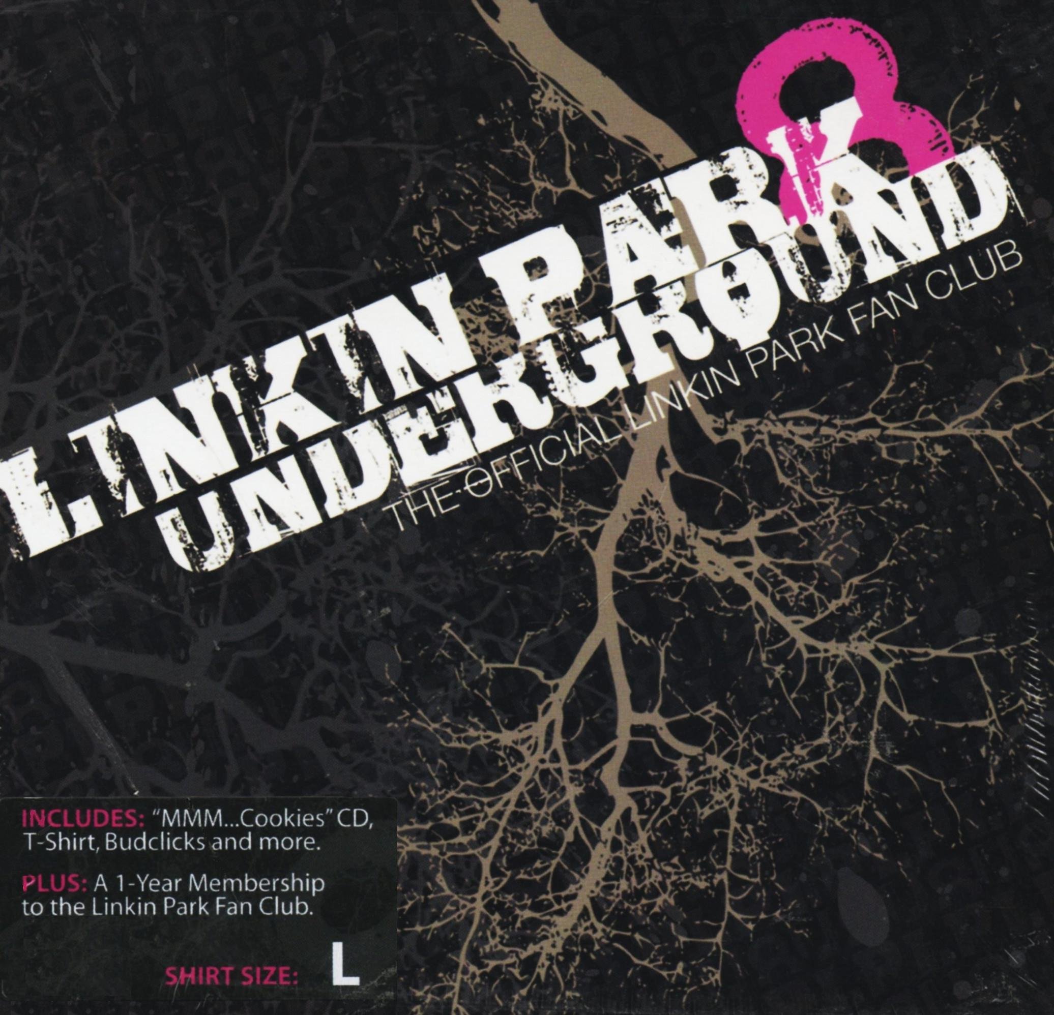 Linkin Park Underground 8 Fan Club (Box Set with Demos CD, Large T-Shirt, Patch, Letter, and Guitar Pick)