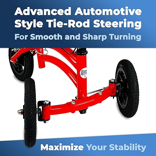 Miniatura 4 de KneeRover Jr - Patinete todo terreno para adultos y niños pequeños en color rojo