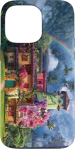 Funda para iPhone 14 Pro Max Disney Encanto Casa Madrigal Landscape