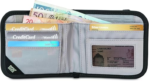 Miniatura 5 de Pacsafe Rfidsafe V100 - Cartera plegable con bloqueo RFID antirrobo, Negro -, Rfidsafe V100 - Cartera plegable con bloqueo RFID antirrobo