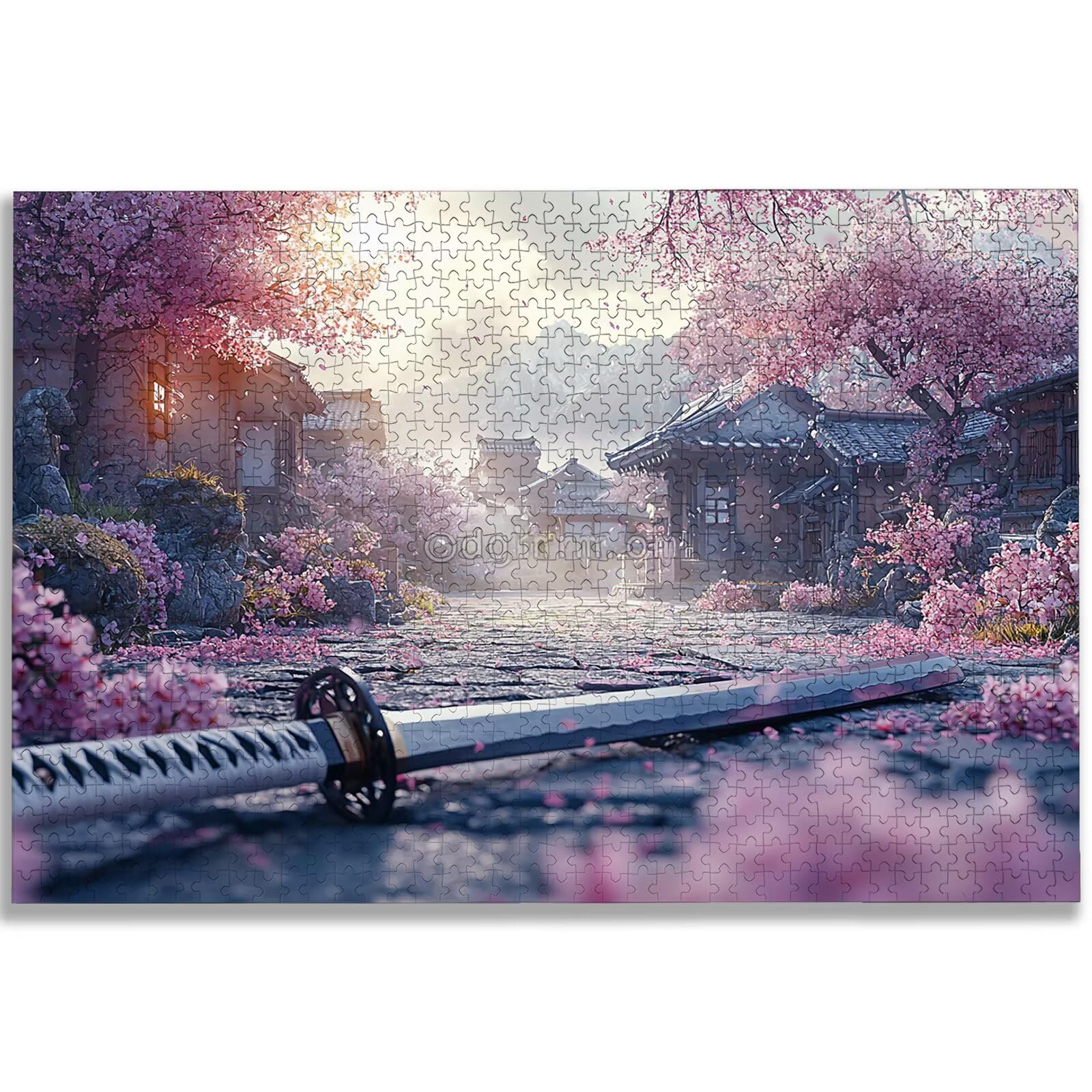 Puzzle 1000 sztuk krajobraz, japońskie puzzle 1000 sztuk dla dorosłych i nastolatków, drewniane puzzle z wykwintnym opakowaniem, rodzinne gry edukacyjne, do dekoracji domu, prezent-2639