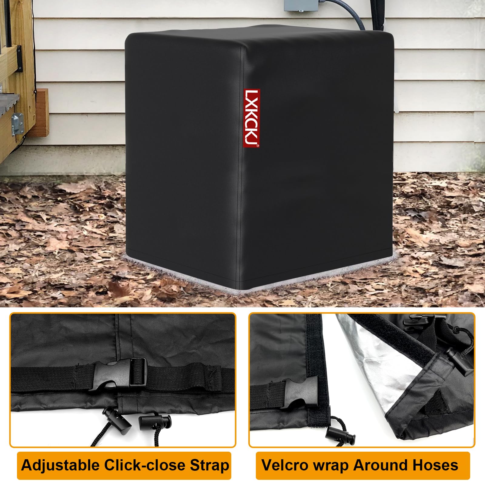 LXKCKJ Air Conditioner Cover for Outside Units 420D Waterproof Air