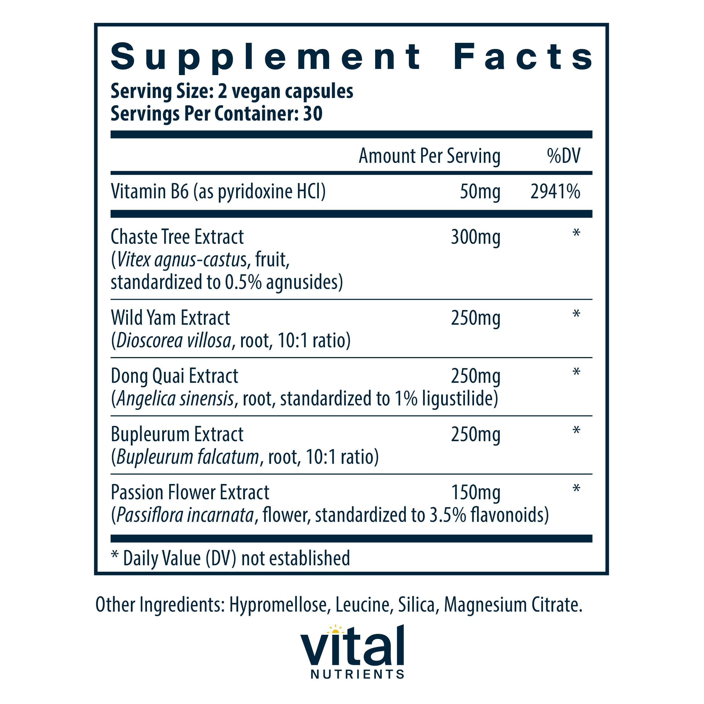 Vital Nutrients PMS Support, 60 Capsules — Amazon image 2