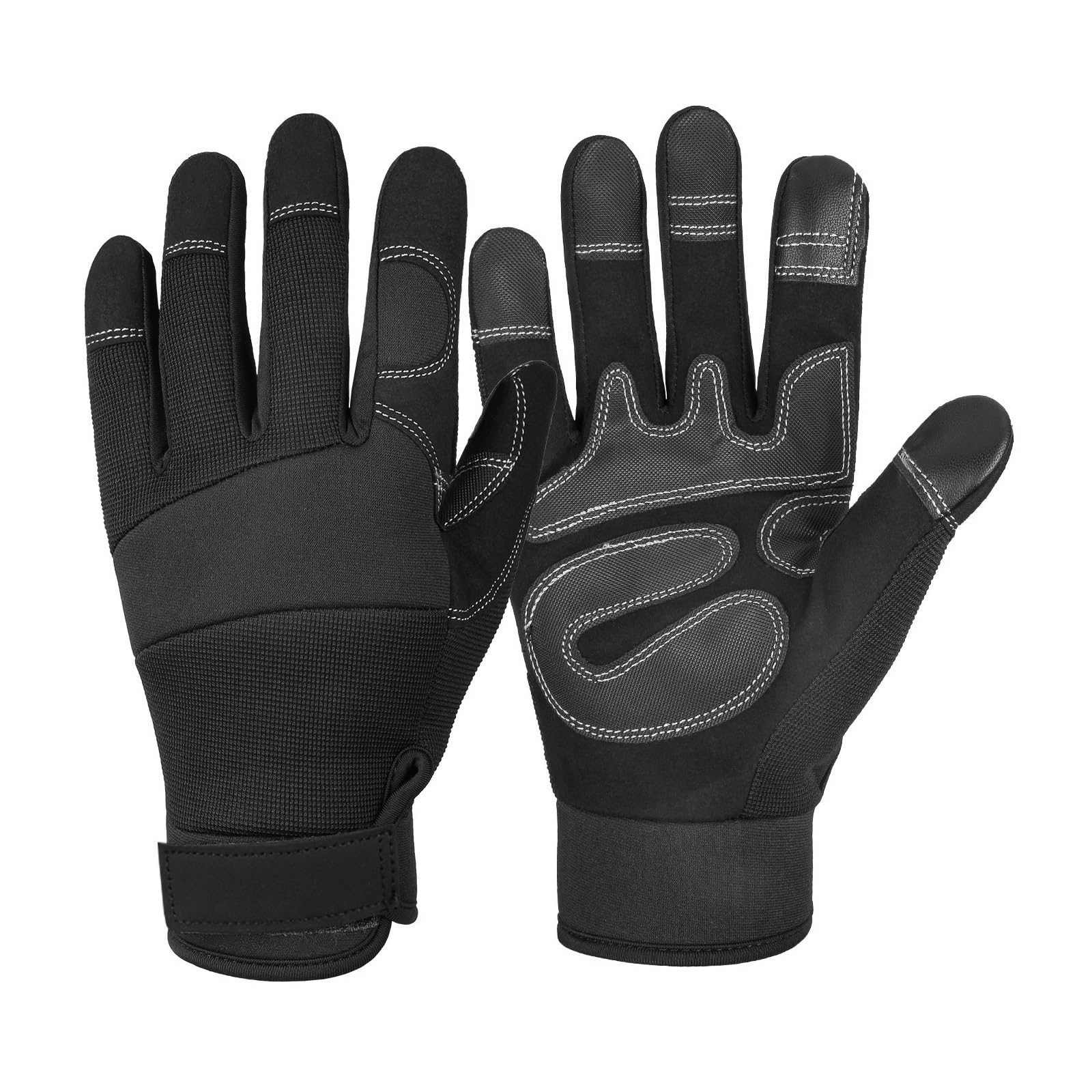 Générique Gants de travail jardinage résistants à l'usure écran tactile | Black,XL