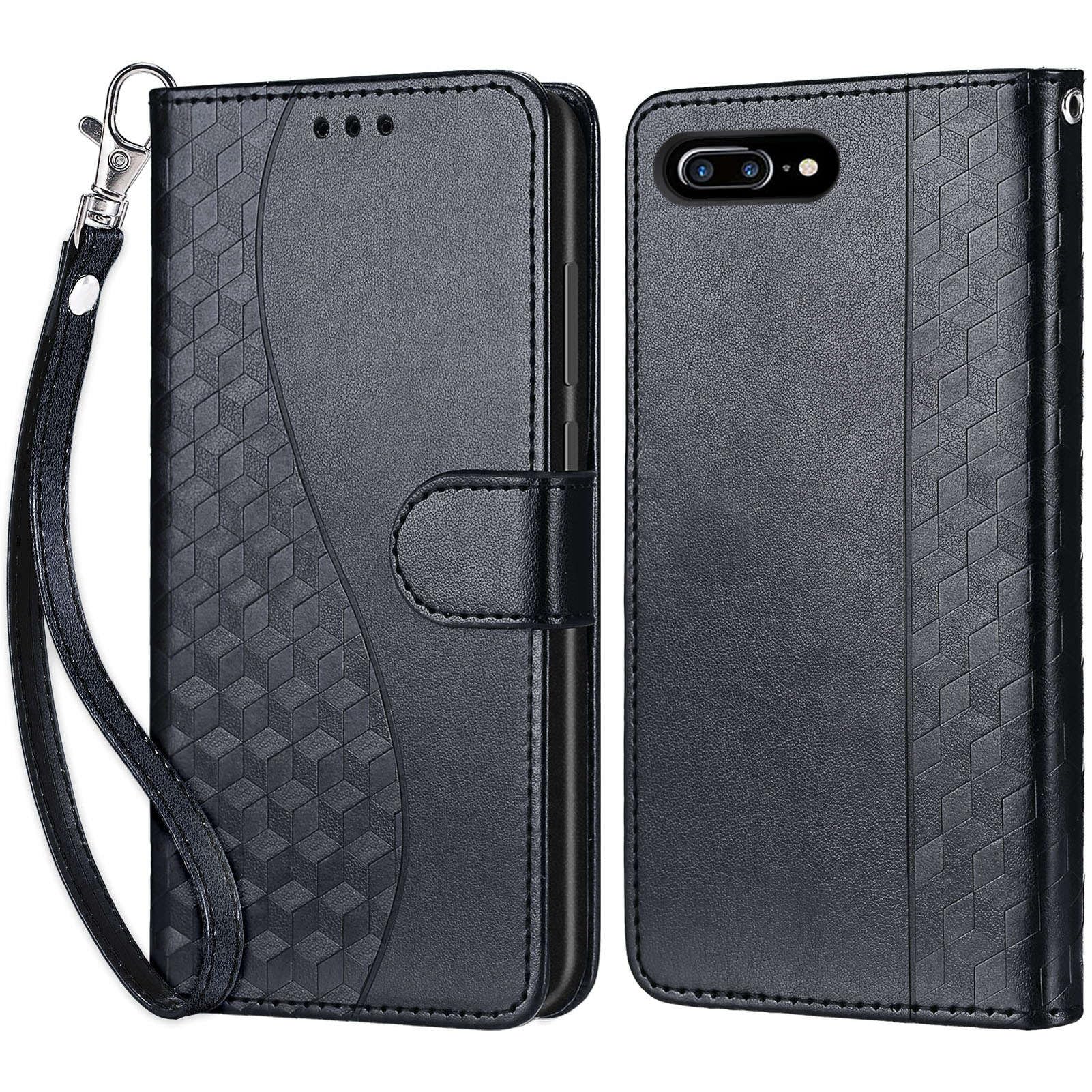 EYZUTAK Custodia A Portafoglio Con Supporto Per IPhone 8 Plus / 7 Plus – Pelle PU Rosa Oro, Chiusura Magnetica - 2