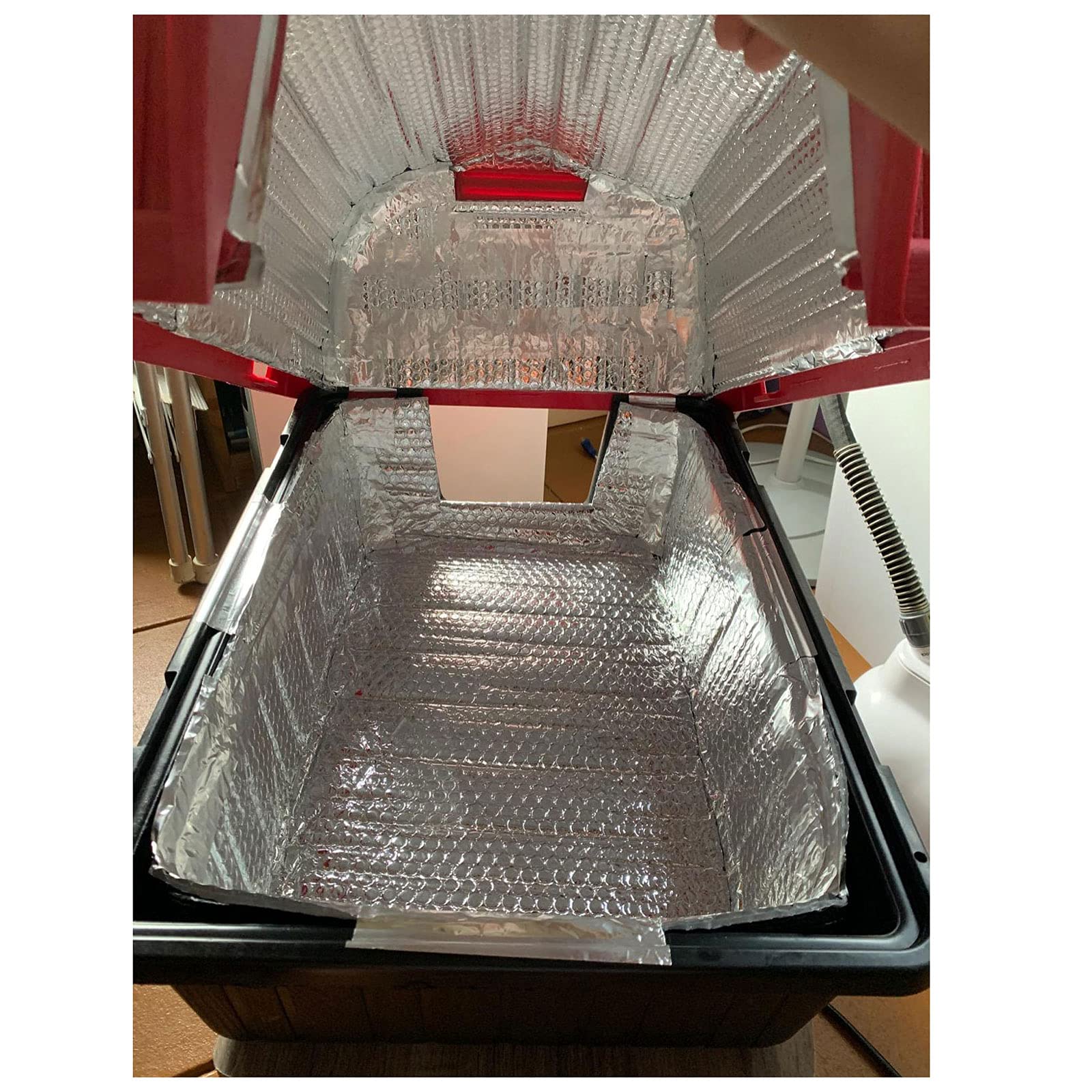 Isolierfolie Dämmfolie Luftpolsterfolie, 5 mm, doppelte Luftpolsterfolie, reflektierende Thermo-Aluminiumfolie, Isolierung gegen Wetter, wasserdicht, reflektierende Tür-/Fensterabdeckung, Isolierung,