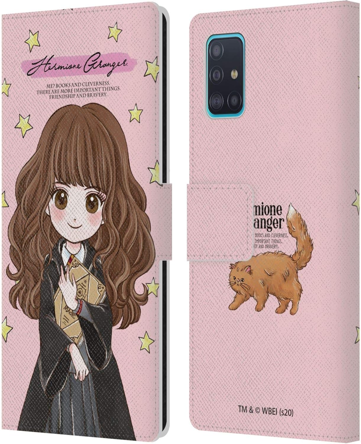 Head Case Designs Officially Licensed Harry Potter Hermione Granger Deathly Hallows XXXVII Leather Wallet Case Compatible with Samsung Galaxy A51 (2019)