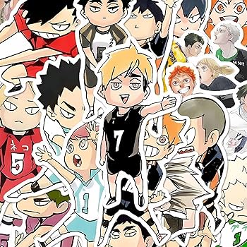 Amazon.co.jp: 120枚 ハイキュー ステッカー ノートステッカー