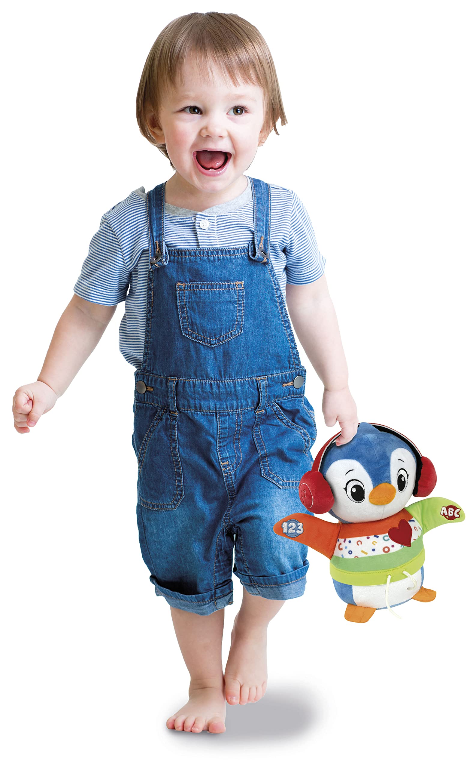 Clementoni Baby Billy Balla con Me Peluche Interattivo Parlante Canzoncine Filastrocche Bambini 12+ Mesi