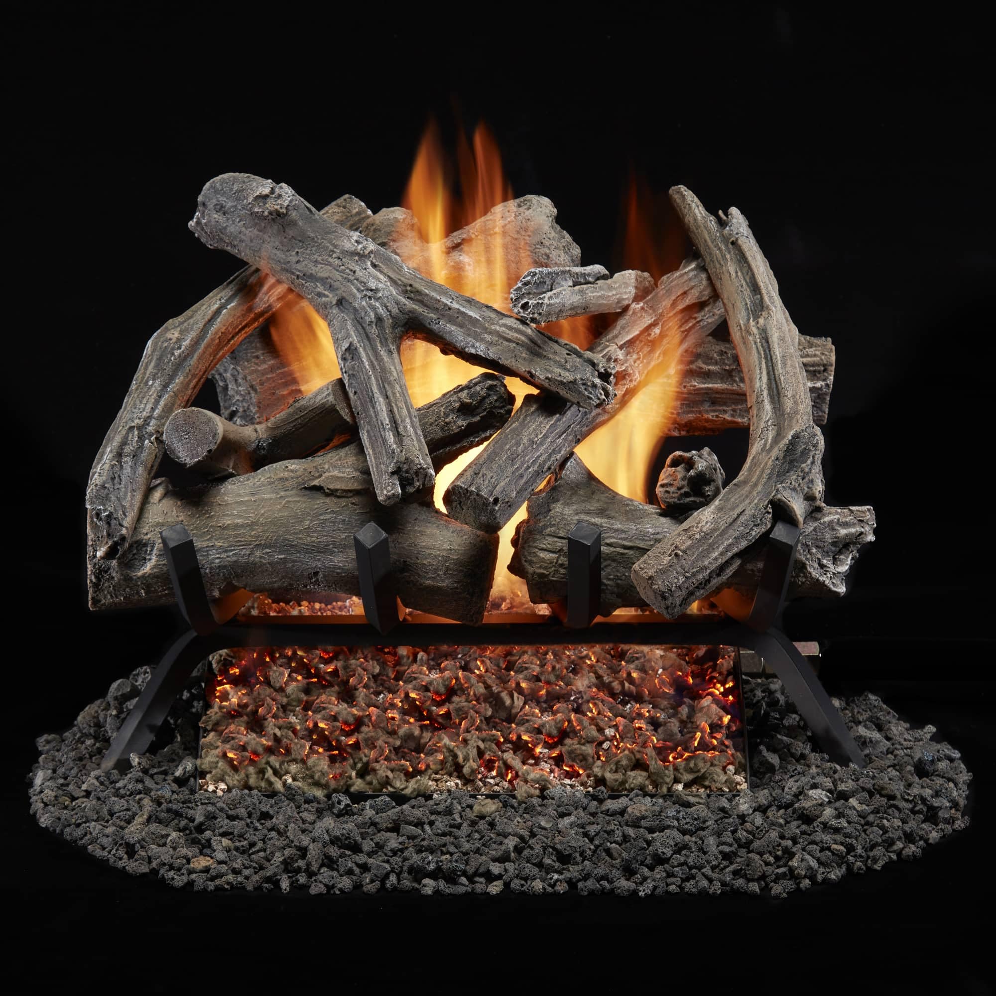 Amazon.com: Bluegrass Living Vented Natural Gas Fireplace Log Set