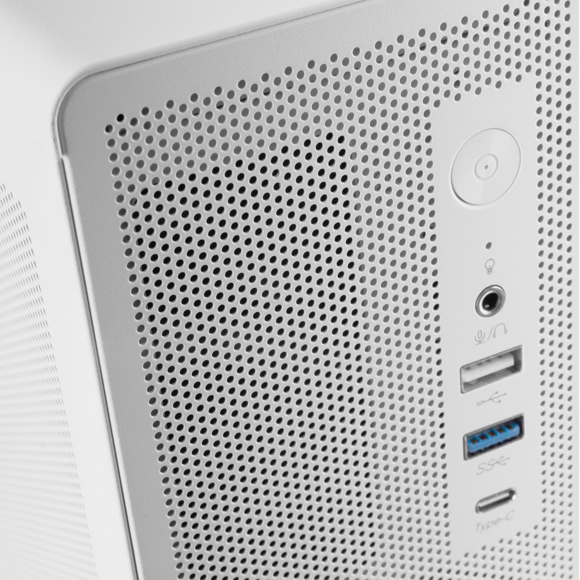 Tacens AEROSLIM500, Obudowa PC MicroATX, Panele Mesh Przeciwkurzowe, Zasilacz TFX 500W, Przedni Wentylator FDB 90mm, Smukła Mini Wieża Kompatybilna z MicroATX i Mini-ITX, USB-C i USB 3.0, Biały