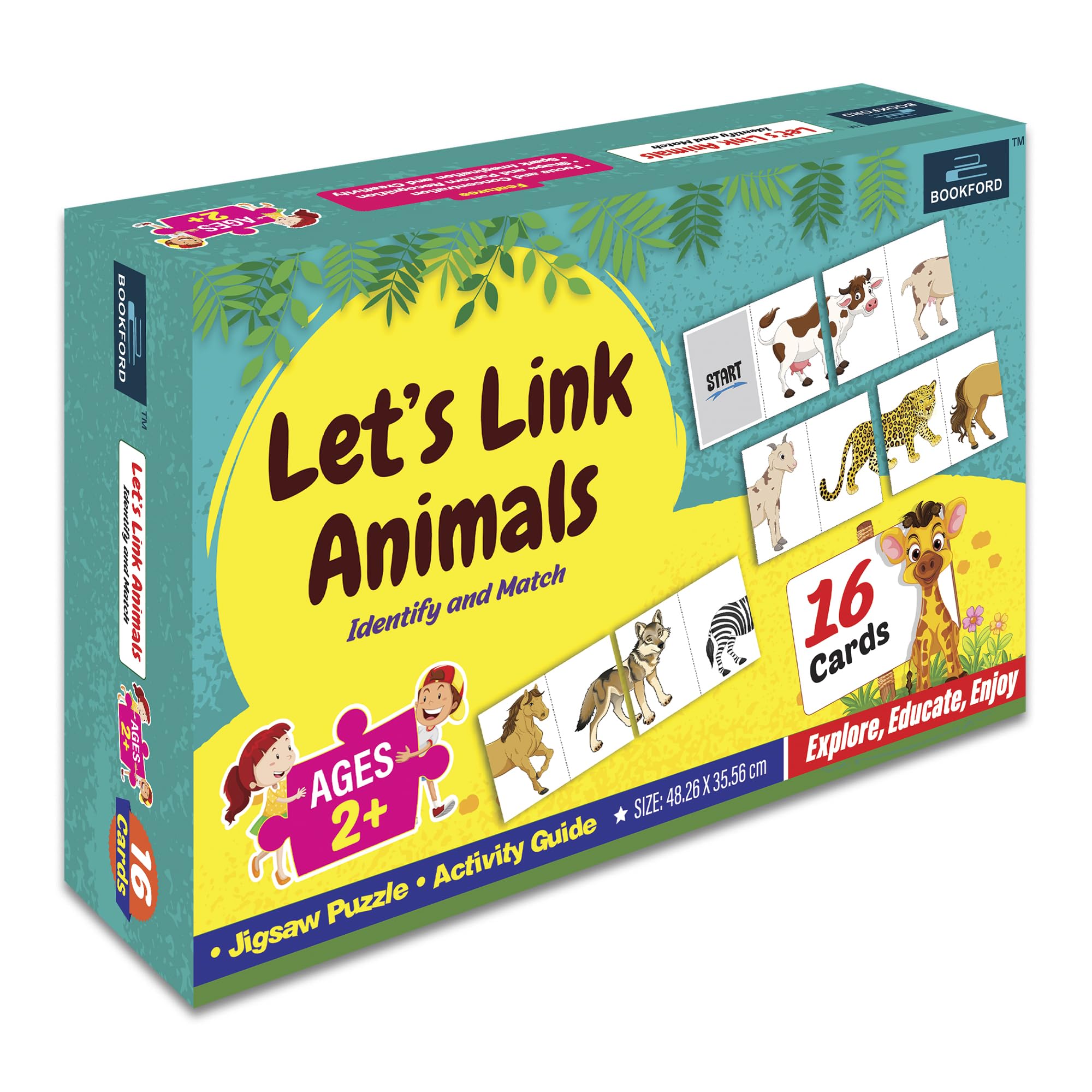 BOOKFORD LET’S Link Animals Card Puzzle for Kids (B0CR7Q9J12) Amazon Price History, Amazon Price Tracker