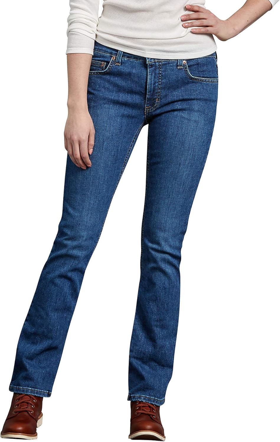 Dickies Women’s Flat Front Stretch Cotton Blend Pants